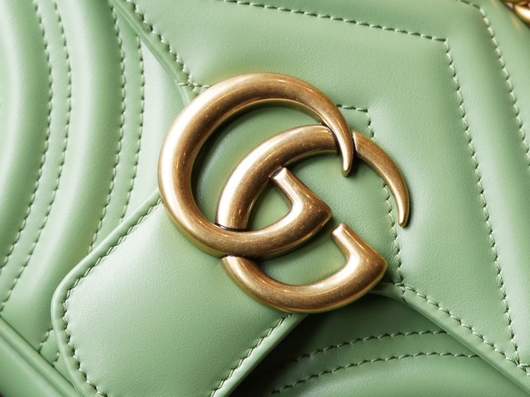 GG Marmont Series Super Mini Handbag in Avocado Green