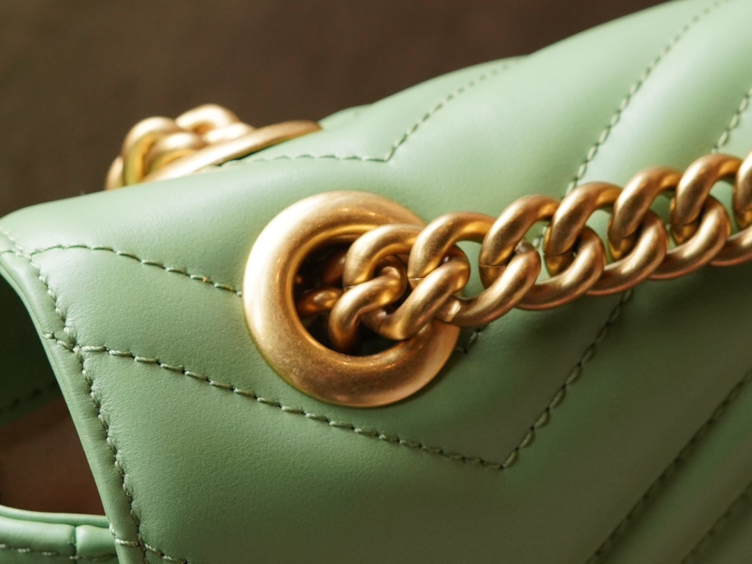 GG Marmont Series Super Mini Handbag in Avocado Green