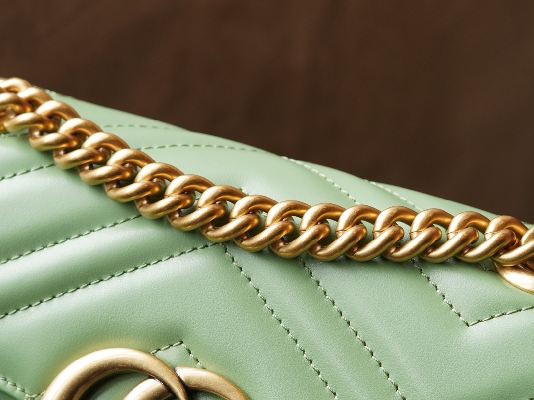 GG Marmont Series Super Mini Handbag in Avocado Green