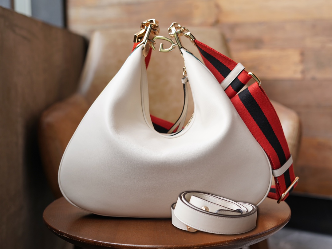 Attaque Series Large Shoulder Bag, White