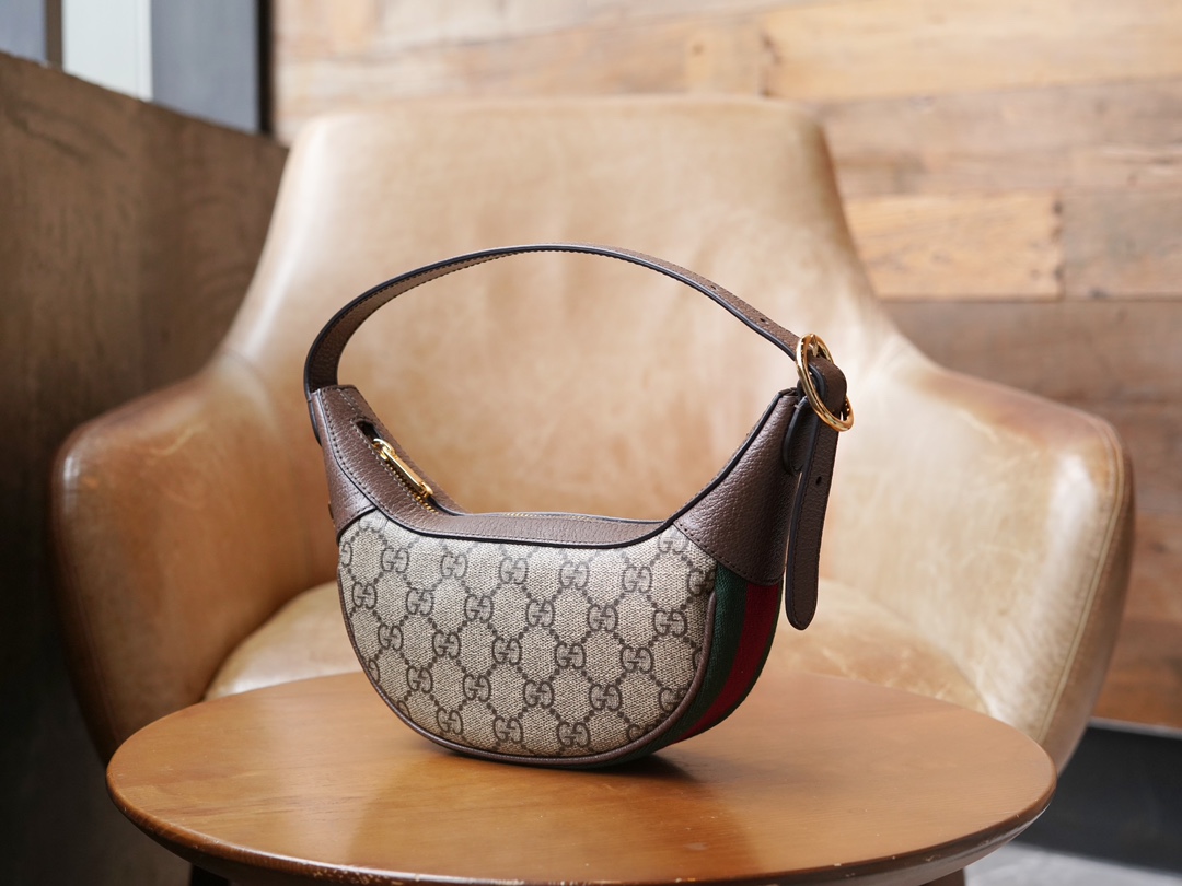 Ophidia Series Mini Handbag, Half-Moon Shape