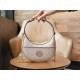 GG Half Moon Shaped Mini Handbag, Oatmeal