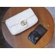 GG Marmont Mini Handbag (with Card Case), White