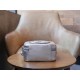 Blondie Series Handheld Cosmetic Bag, Metallic Silver