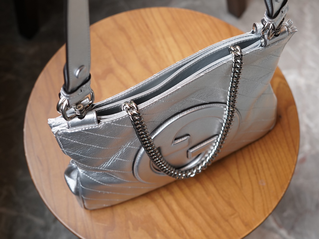 Blondie Series Small Tote Bag in Silver