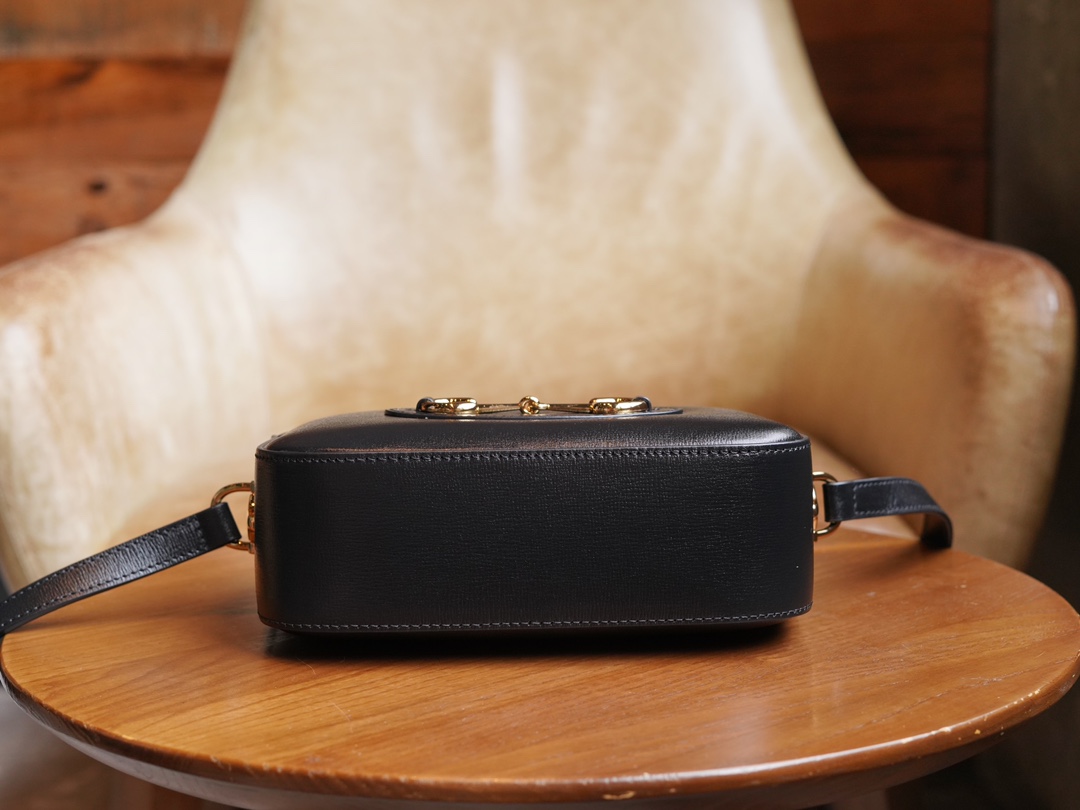 Horsebit 1955 Series Mini Camera Bag in Black