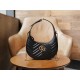 GG Marmont Series Crescent-shaped Handbag in Black