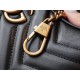 GG Marmont Series Crescent-shaped Handbag in Black