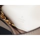 GG Marmont Series Crescent-shaped Handbag in White