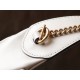 GG Marmont Series Crescent-shaped Handbag in White