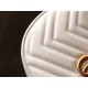 GG Marmont Series Crescent-shaped Handbag in White