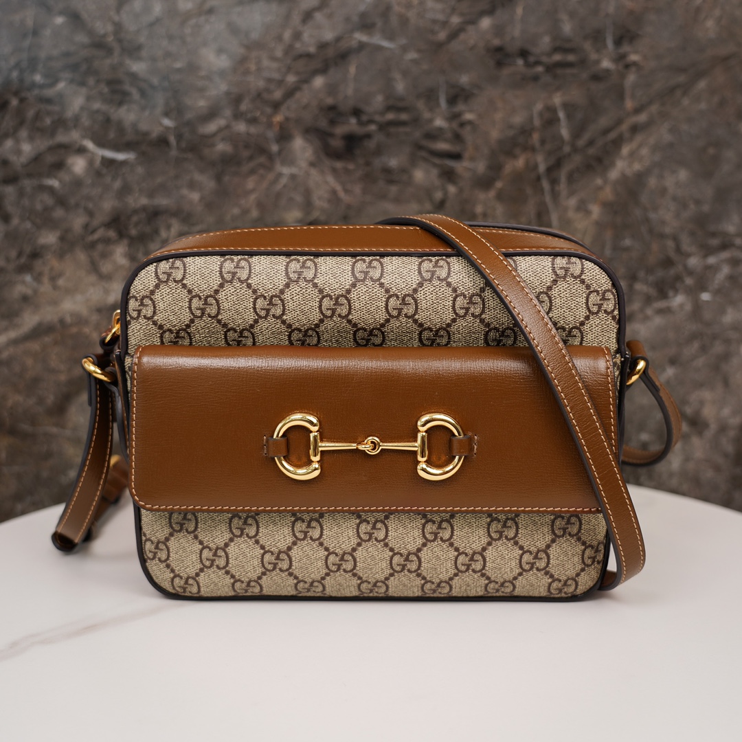 Gucci Horsebit 1955 Series Camera Bag - Brown