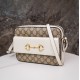 Gucci Horsebit 1955 Series Camera Bag - White