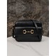 Gucci Horsebit 1955 Series Full Leather Camera Bag - Black