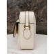 Gucci Horsebit 1955 Series Full Leather Camera Bag - White