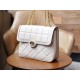 Deco Series Small Shoulder Bag - White