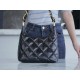 Chanel 24A Hobo Small Leather Soft Oiled Lambskin  