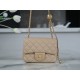 Chanel 23K Classics Flap Bag Metal Ball Square Fatty Beige  