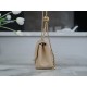 Chanel 23K Classics Flap Bag Metal Ball Square Fatty Beige  