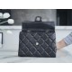 Chanel 24P Handle Kelly Box Black Large Fine-Grained Caviar Calfskin