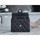 Chanel 24P Handle Kelly Box Black Small Fine-Grained Caviar Calfskin  