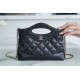 Chanel 24S Horizontal 31 Bag Nano Black Oiled Lambskin  