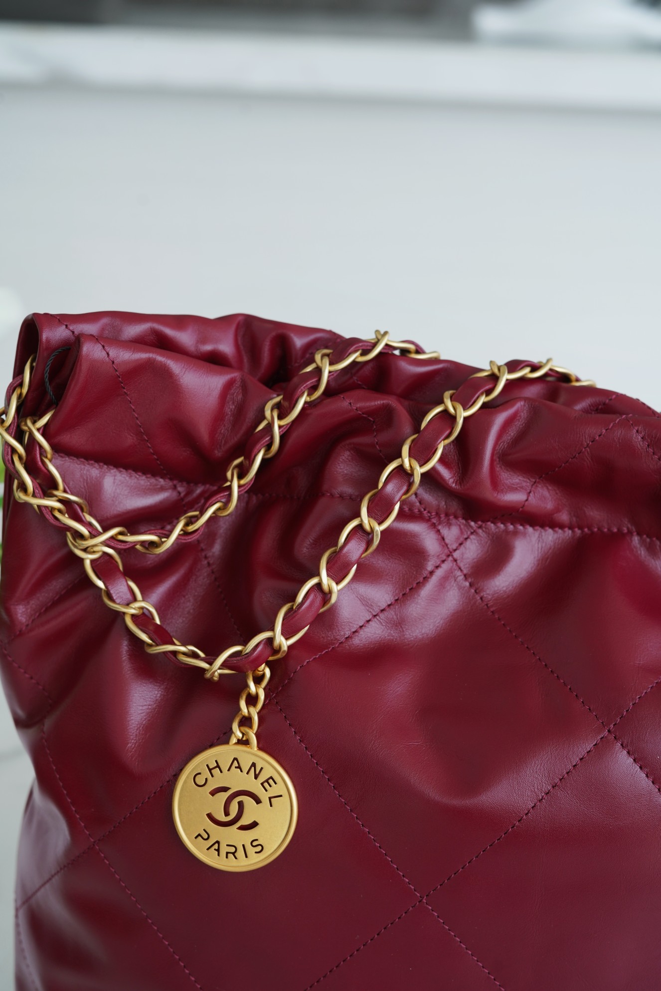 Chanel 22P Spring/Summer New 22 Bag Rouge Red Medium  