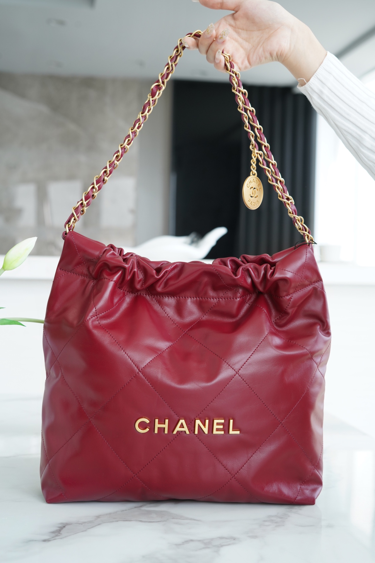 Chanel 22P Spring/Summer New 22 Bag Rouge Red  