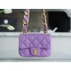 Chanel 22S Chunky Chain CF Shoulder Bag Mini Purple Chanel 22SS Spring/Summer Runway Chunky Chain Shoulder Bag Lambskin  