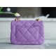 Chanel 22S Chunky Chain CF Shoulder Bag Mini Purple Chanel 22SS Spring/Summer Runway Chunky Chain Shoulder Bag Lambskin  