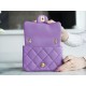 Chanel 22S Chunky Chain CF Shoulder Bag Mini Purple Chanel 22SS Spring/Summer Runway Chunky Chain Shoulder Bag Lambskin  