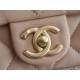 Chanel 22S Chunky Chain CF Shoulder Bag Mini Milk Tea Color Chanel 22SS Spring/Summer Runway Chunky Chain Shoulder Bag Lambskin  