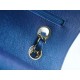 CF Classic Flap Washed Calfskin Medium Pearl Blue  