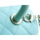 Coco Handle New Calfskin Handle Medium Baby Blue Calfskin  