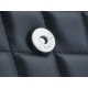 Chanel 22S Enamel Handle Chain Bag Black Lambskin Classic Diamond Quilting + Iconic Double C Logo Design  