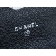 Chanel 22S Enamel Handle Chain Bag Black Silver Hardware Caviar Calfskin  