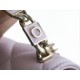 Chanel 22S Enamel Handle Chain Bag Pink Lambskin Classic Diamond Quilting + Iconic Double C Logo Design  