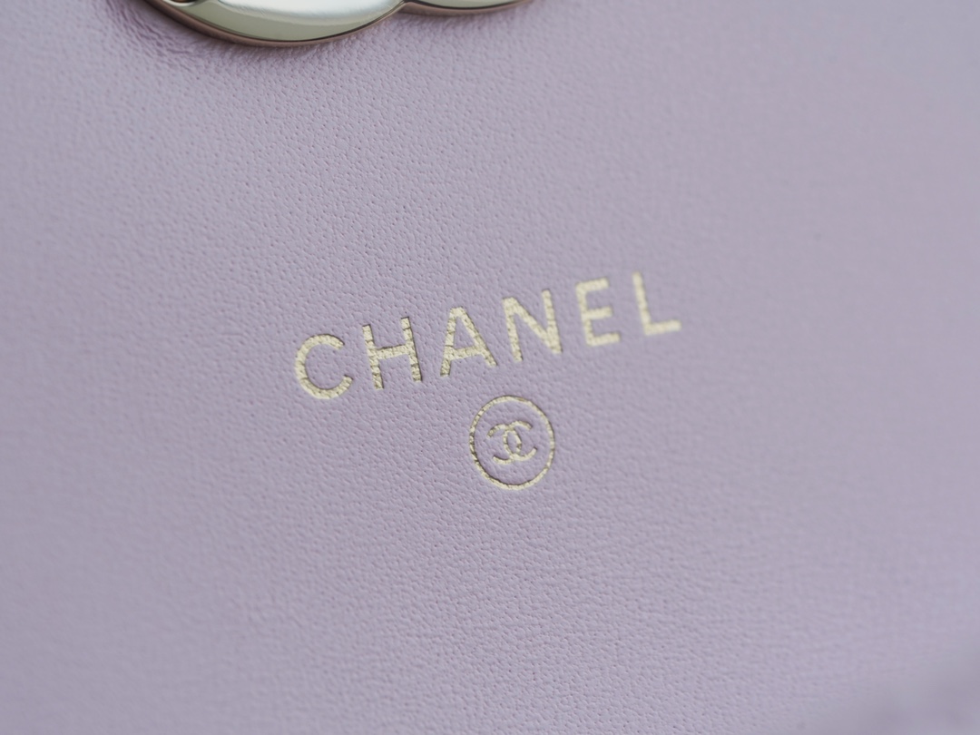 Chanel 22S Enamel Handle Chain Bag Pink Lambskin Classic Diamond Quilting + Iconic Double C Logo Design  