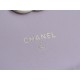 Chanel 22S Enamel Handle Chain Bag Pink Lambskin Classic Diamond Quilting + Iconic Double C Logo Design  