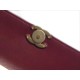 Chanel 22B Enamel Buckle Kelly Large Burgundy Lambskin  