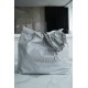 Chanel 22P Spring/Summer New 22 Bag Grey Silver Hardware Small  