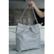 Chanel 22P Spring/Summer New 22 Bag Grey Silver Hardware Small  