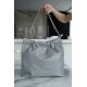 Chanel 22P Spring/Summer New 22 Bag Grey Silver Hardware Small  