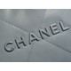 Chanel 22P Spring/Summer New 22 Bag Grey Silver Hardware Small  