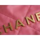 Chanel 22P Spring/Summer New 22 Bag Coral Pink Small  