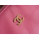 Chanel 22P Spring/Summer New 22 Bag Medium Coral Pink Glossy Calfskin