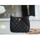 Chanel 22P Vintage Hippie Bag Glossy Crinkled Lambskin  