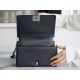 Chanel Leboy Small Pebbled Black Silver Medium Caviar Calfskin  