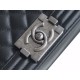 Chanel Leboy Small Pebbled Black Silver Medium Caviar Calfskin  