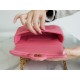 Chanel 22P Enamel Buckle Square Fatty Pink Lambskin  